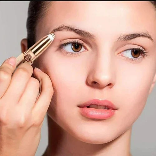 2-in-1 LED Precision Trimmer – Tool for Face & Eyebrows