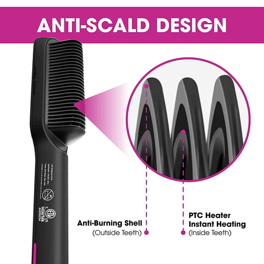 Ionic Straightening Brush: 2-in-1 Innovation