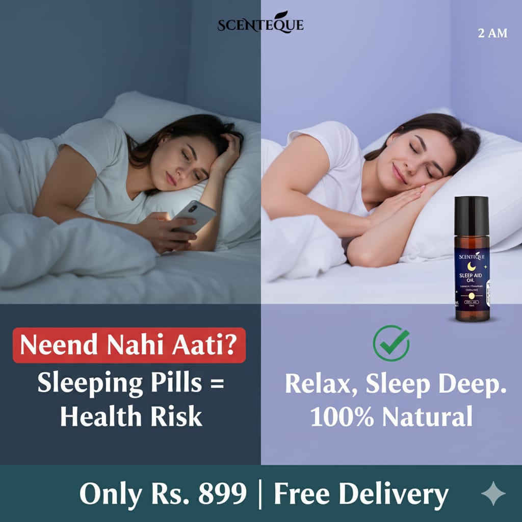 Sleep Aid Roll-On – 100% Natural Essential Oil Blend for Deep Relaxation & Better Sleep (10ML)