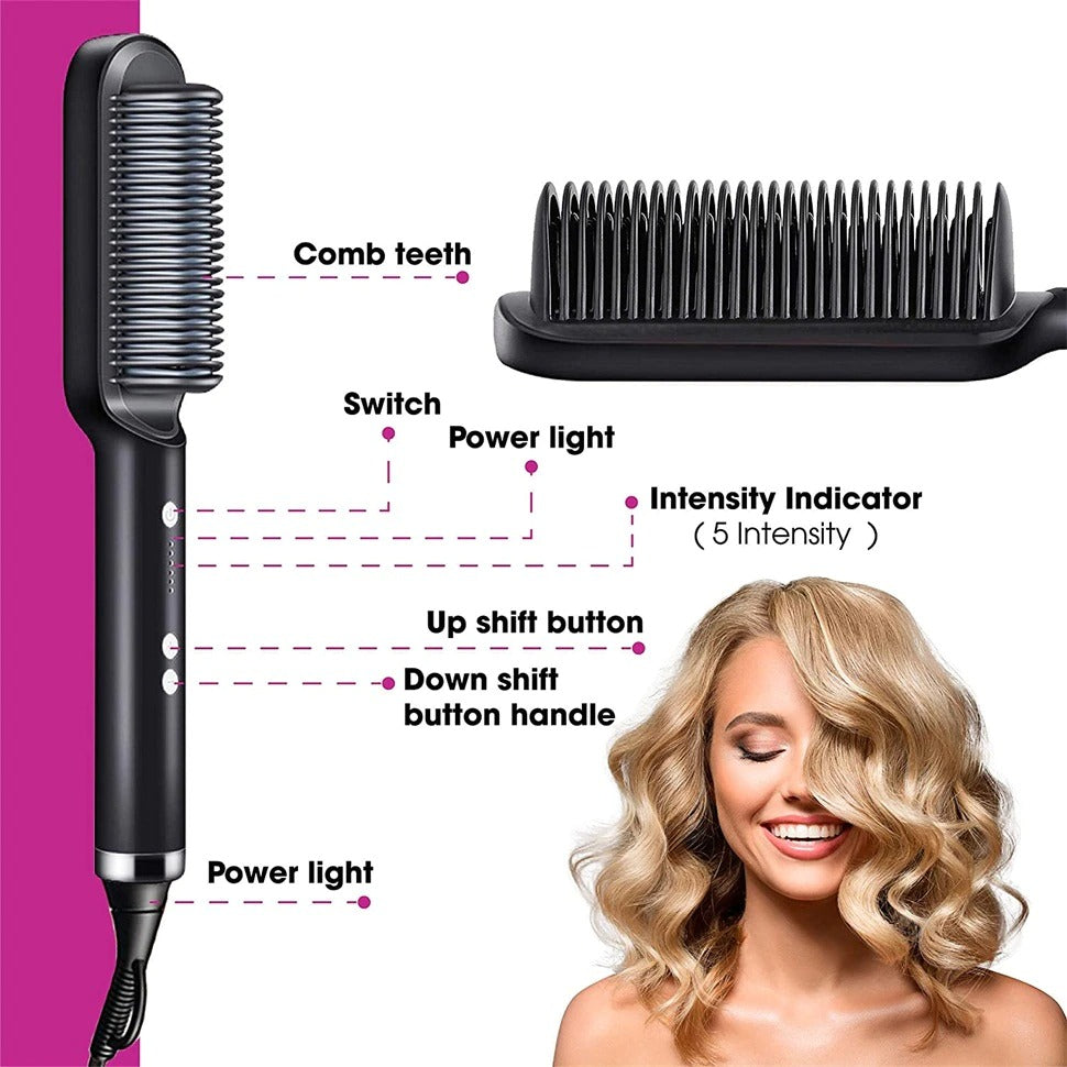 Ionic Straightening Brush: 2-in-1 Innovation